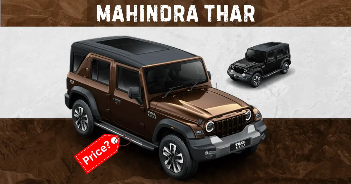 Mahindra Thar Roxx: Price, Mileage, safety, Features & Review - On Road price!